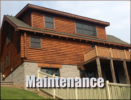  Lewisville, Ohio Log Home Maintenance